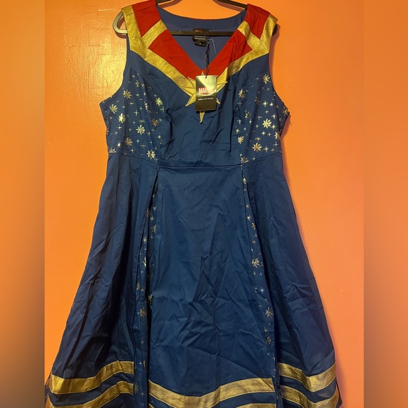 Marvel | Dresses | Marvel Disney Her Universe Dress Plus 2 Red Blue ...